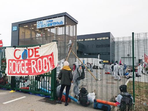 62 arrestations judiciaires lors de l'action d'occupation à l'aéroport de Liège