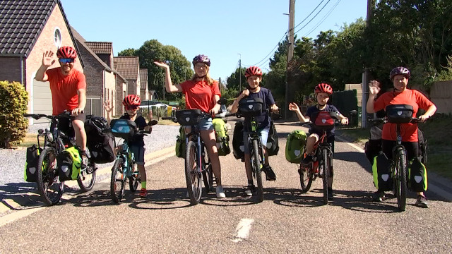 Berloz: Toute la famille à vélo pour un tour du monde!