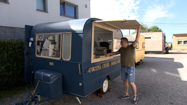 Christophe Cerri a déménagé son restaurant dans une caravane