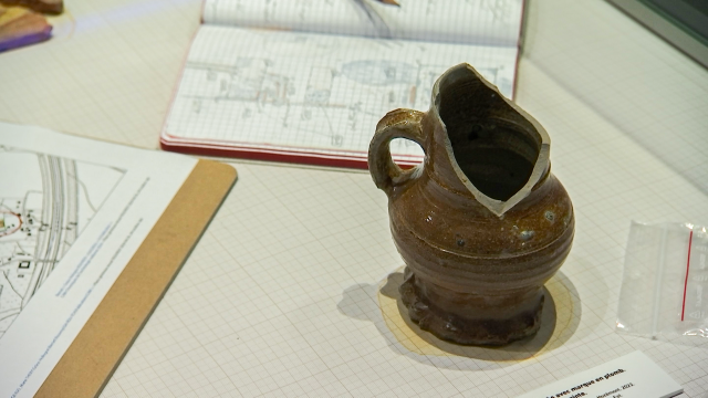 Le résultat d'une partie des fouilles archéologiques autour de Liège Airport exposé