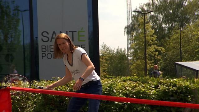 Justine Henin présente sa nouvelle fondation au MontLégia 