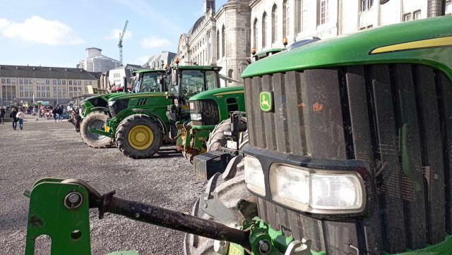 Manifestation : un cortège de tracteurs au centre de Liège