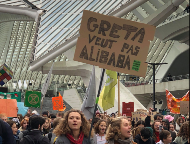 Marche pour le climat dans les rues de Liège