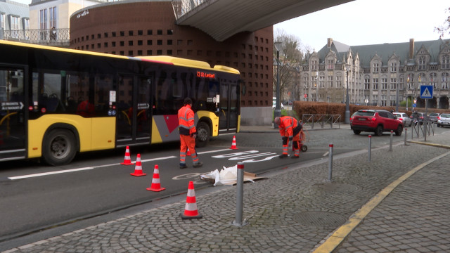 Place Saint Lambert : aménager la liaison bus-tram