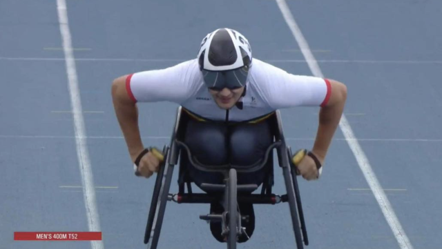 Para-athlétisme: le Soumagnard Maxime Carabin champion du monde sur 400m (T52) !