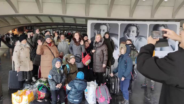 22 réfugiés ukrainiens accueillis à Liège-Guillemins